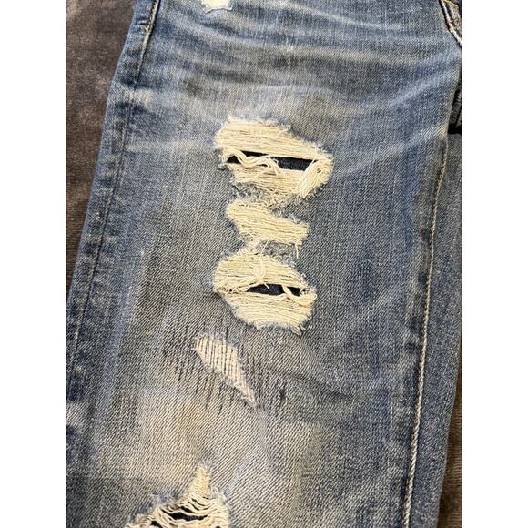 American Eagle Jeans Mens 29x32 Distressed Athletic Skinny AirFlex Temp Tech Den - Picture 6 of 16